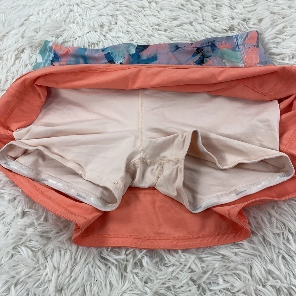 Lululemon Pace Rival Skirt II *4-way Stretch (Regular) Plum Peach / Blushed Illu